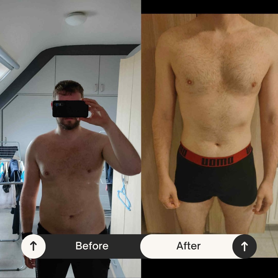 Transformatie Bart bij J&M Health Coaching